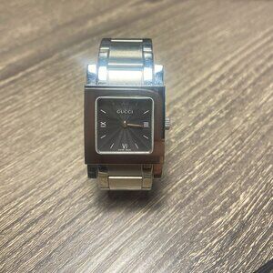 ⌚ Gucci 7900L Chunky Modernist Stainless Steel Link Womens Wrist Watch ⌚